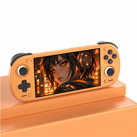 Retroid Pocket 6, coloris orange, version Stick Top