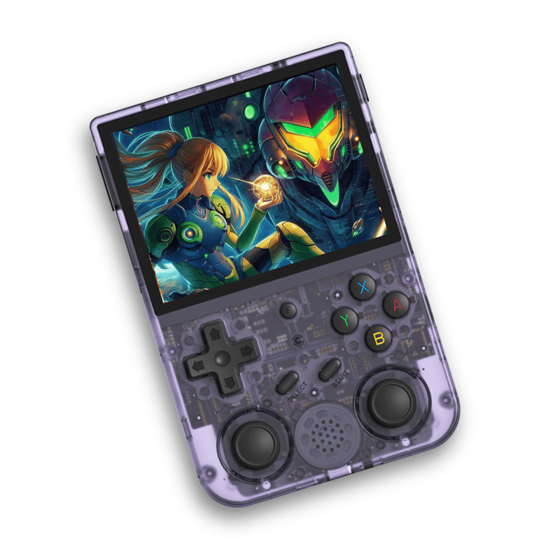 Boîtier noir-Sac noir pour console de jeu vidéo Anbernic RG35XX RG353V