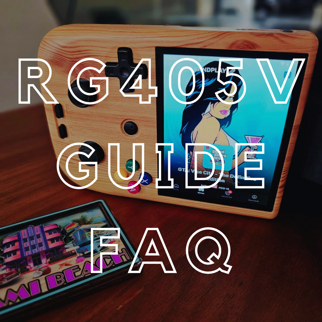 FAQ Démarrer avec la console RG405V Anbernic