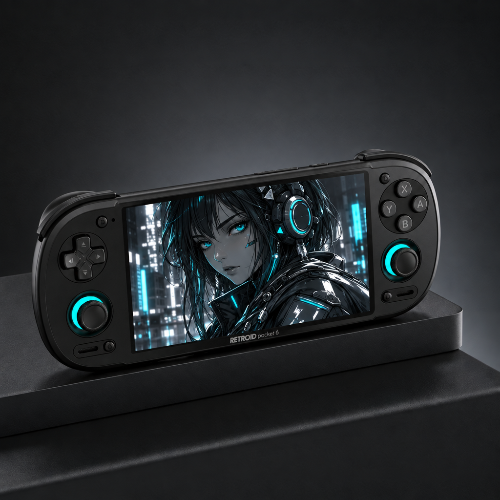 Retroid Pocket 6 Black, D-pad en haut