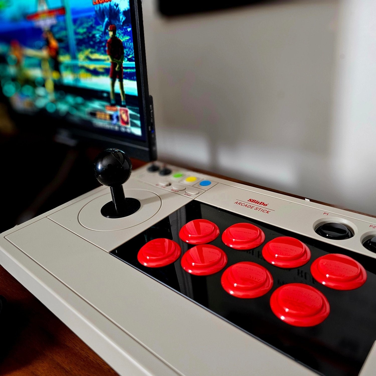 8Bitdo Arcade Stick for Switch & Windows with Bluetooth or Wired Connection  - Retro Styling 