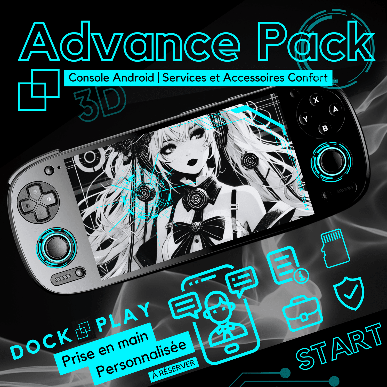 Retroid Pocket Mini | Advance Pack inclus Tutoriel console de jeu