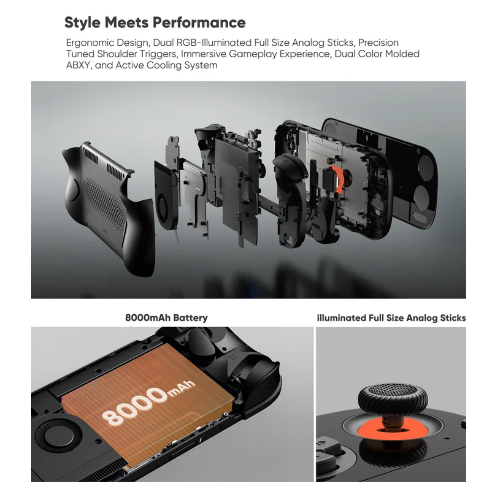 Ayn Odin 3, batterie 8000 mAh