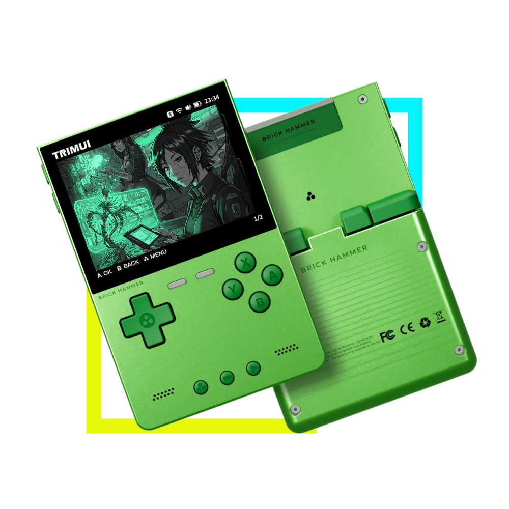 Console De Jeu Portable Trimui Brick Hammer - Écran IPS 3.2", Processeur Allwinner A133P, 8 Go, Émulateurs Rétro - Gris, Or Rose Ou Vert